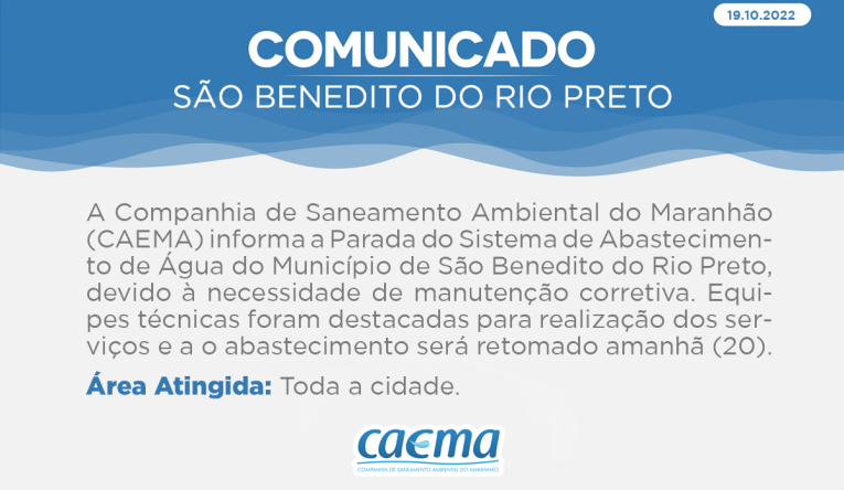 SÃO BENEDITO DO RIO PRETO - 19.10