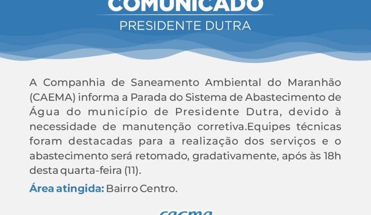 PRESIDENTE DUTRA - 11.01