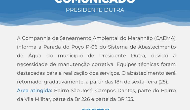 PRESIDENTE DUTRA - 22.08
