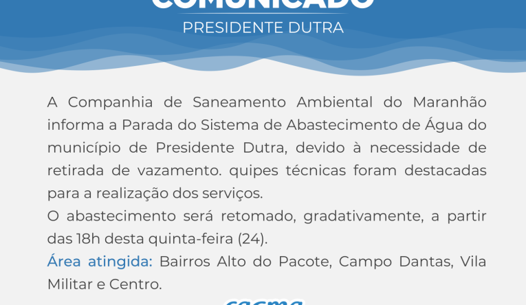 PRESIDENTE DUTRA - 24.08