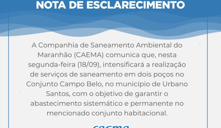NOTA - URBANO SANTOS