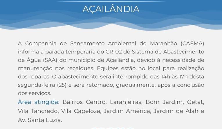 AÇAILÂNDIA - 25.09