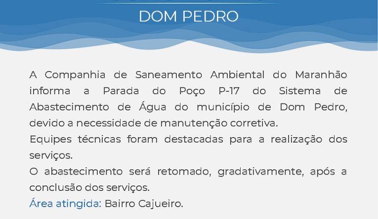 DOM PEDRO - 13.10