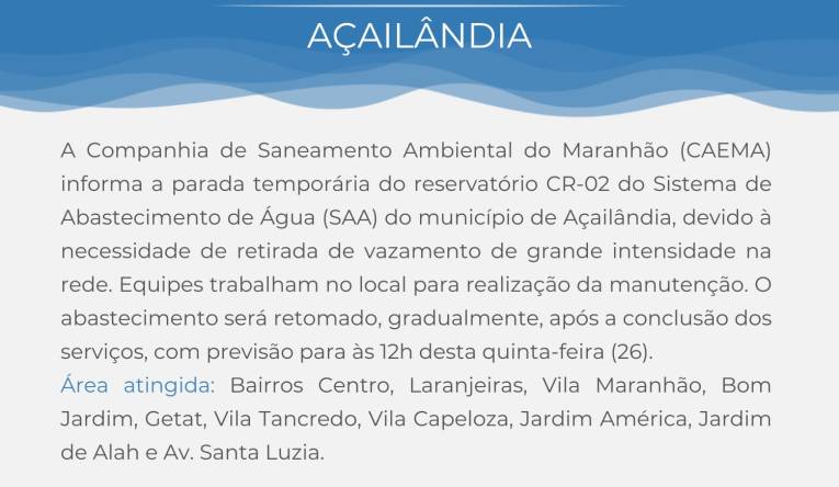 AÇAILÂNDIA - 26.10