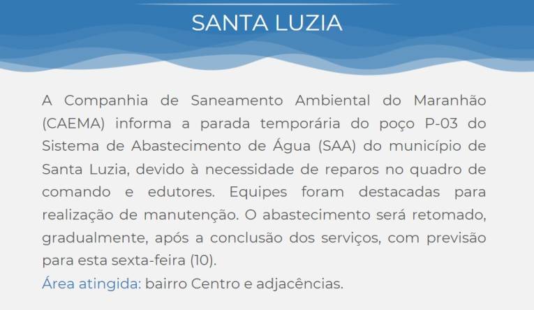 SANTA LUZIA - 07.11