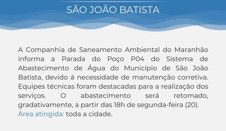 SÃO JOÃO BATISTA - 16.11