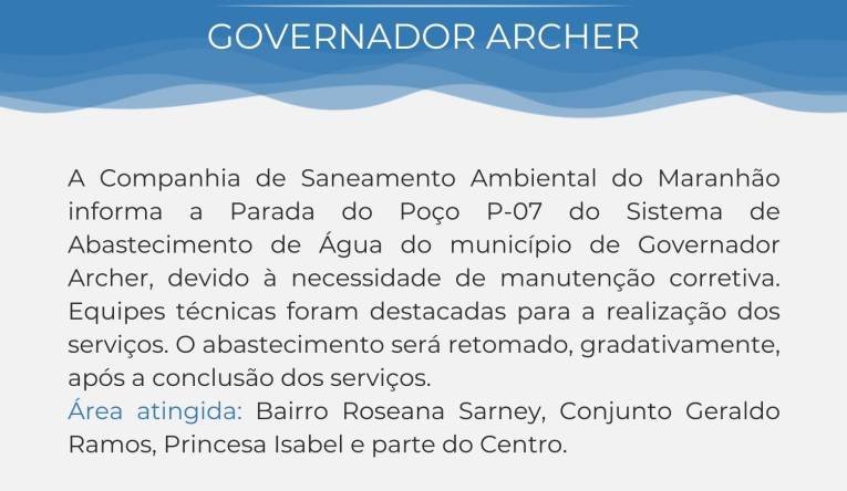 GORVERNADOR ARCHER - 20.11