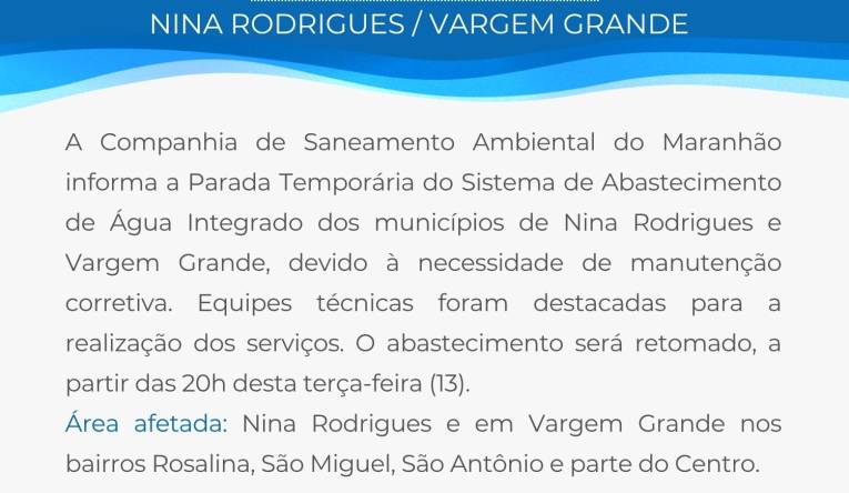 Nina Rodrigues  / Vargem Grande - 13.05