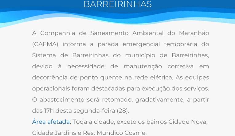 BARREIRINHAS - 28.09