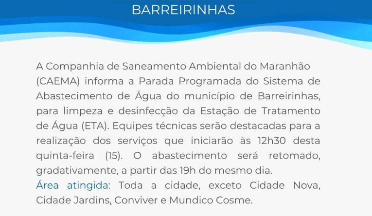 BARREIRINHAS - 13.10
