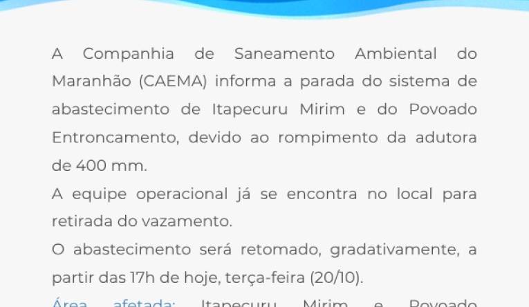 ITAPECURU MIRIM / ENTROCAMENTO - 20.10